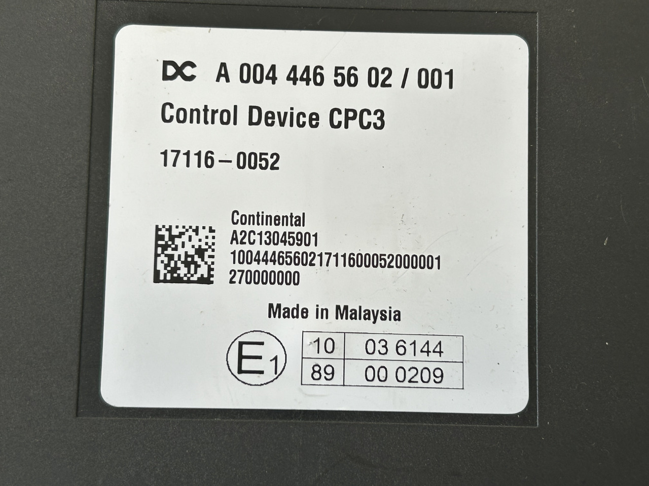 MERCEDES ACTROS MP4 CPC3 - ECU: slika 3 MERCEDES ACTROS MP4 CPC3 - ECU: slika 3