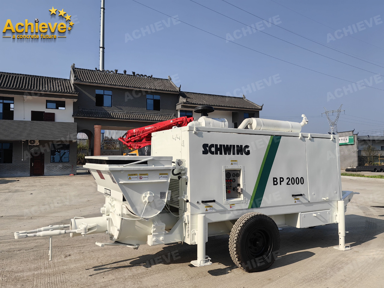 Schwing BP2000 5000kg 2008 Concrete Pump With Brand New High Quality 【ACHIEVE】 TOP CONDITION!!! - Stacionarna betonska črpalka: slika 3 Schwing BP2000 5000kg 2008 Concrete Pump With Brand New High Quality 【ACHIEVE】 TOP CONDITION!!! - Stacionarna betonska črpalka: slika 3