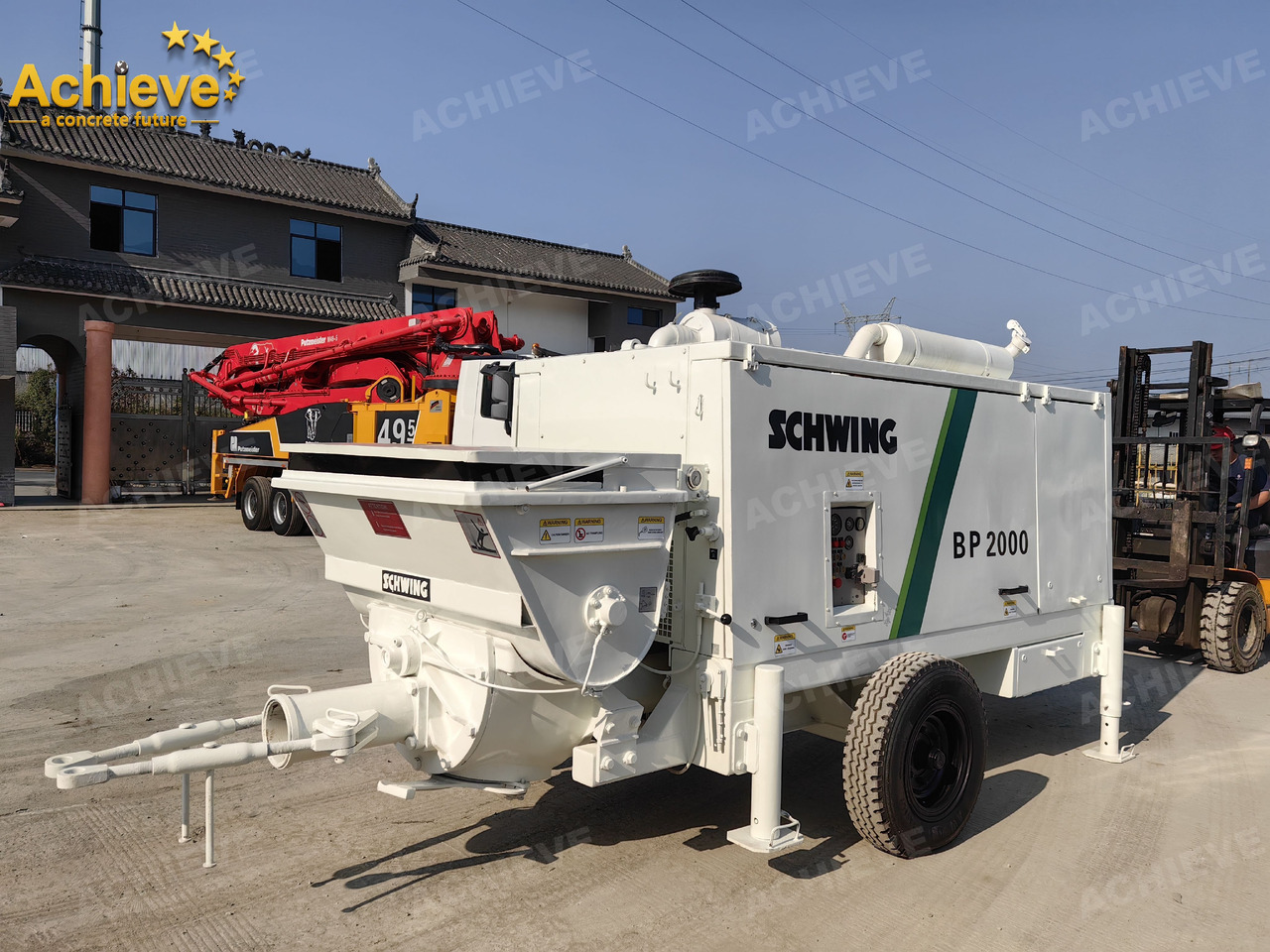 Schwing BP2000 5000kg 2008 Concrete Pump With Brand New High Quality 【ACHIEVE】 TOP CONDITION!!! - Stacionarna betonska črpalka: slika 2 Schwing BP2000 5000kg 2008 Concrete Pump With Brand New High Quality 【ACHIEVE】 TOP CONDITION!!! - Stacionarna betonska črpalka: slika 2