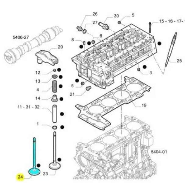 Iveco Daily Fiat Ducato F1C Exhaust Valve 504081062 - Rezervni deli za Dostavno vozilo: slika 3 Iveco Daily Fiat Ducato F1C Exhaust Valve 504081062 - Rezervni deli za Dostavno vozilo: slika 3
