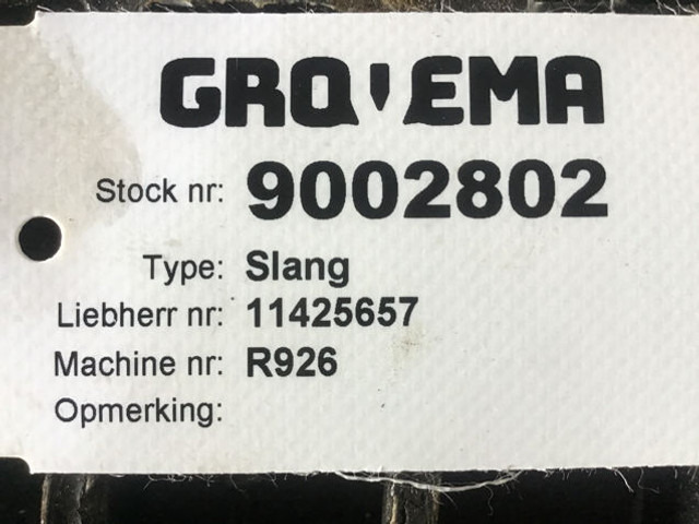 Liebherr A928 / R926 / R930 - Cev za dovod zraka: slika 4 Liebherr A928 / R926 / R930 - Cev za dovod zraka: slika 4
