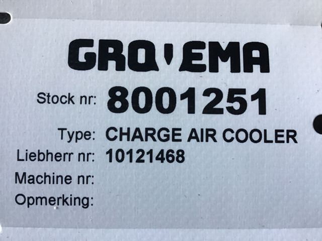 Liebherr Charge Air Cooler - Cev za dovod zraka: slika 2 Liebherr Charge Air Cooler - Cev za dovod zraka: slika 2