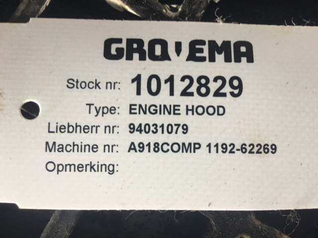 Liebherr Engine Hood - Pokrov motorja: slika 4 Liebherr Engine Hood - Pokrov motorja: slika 4