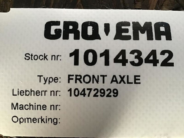 Liebherr Front Axle - Os in deli: slika 4 Liebherr Front Axle - Os in deli: slika 4