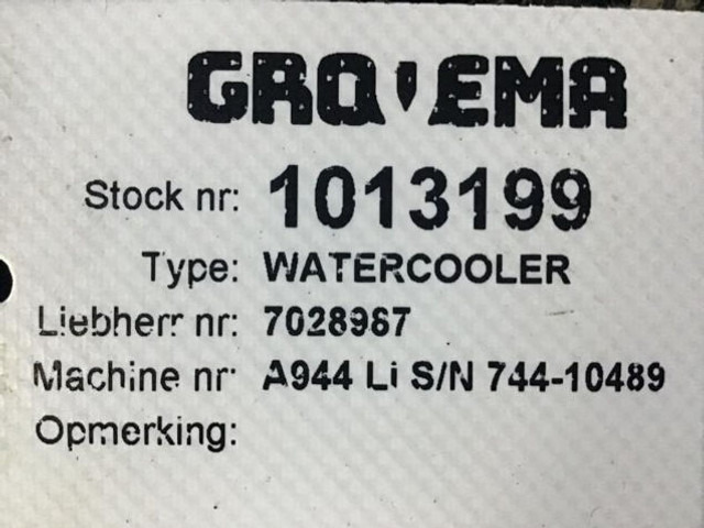 Vmesni hladilnik Liebherr Water Cooler: slika 6