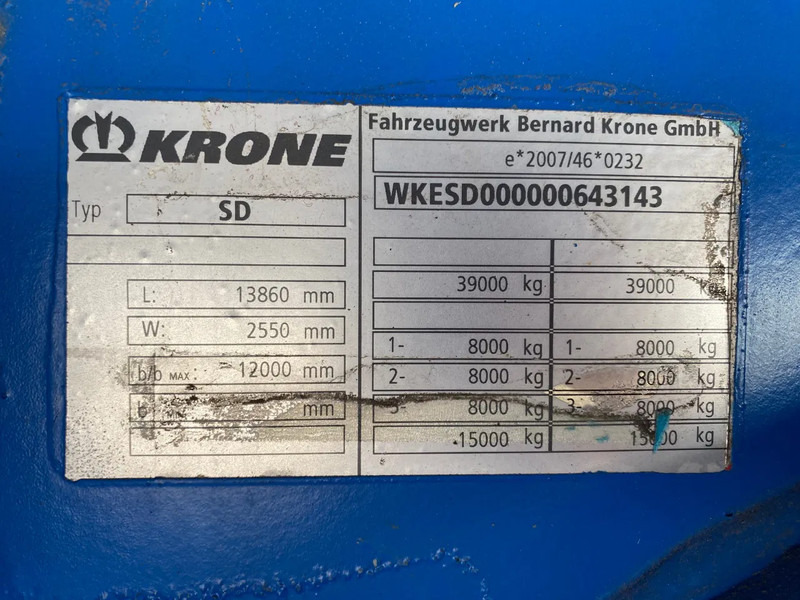 Polprikolica zabojnik Krone SD / Box Damage / SAF + Disc: slika 7