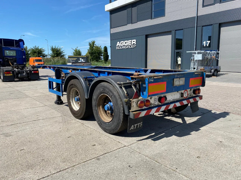 TURBO'S HOET 20 FT Container Chassis / APK t/m 3-2026 / BPW + Drum - Kontejnerska polprikolica/ Polprikolica z zamenljivim tovoriščem: slika 3 TURBO'S HOET 20 FT Container Chassis / APK t/m 3-2026 / BPW + Drum - Kontejnerska polprikolica/ Polprikolica z zamenljivim tovoriščem: slika 3