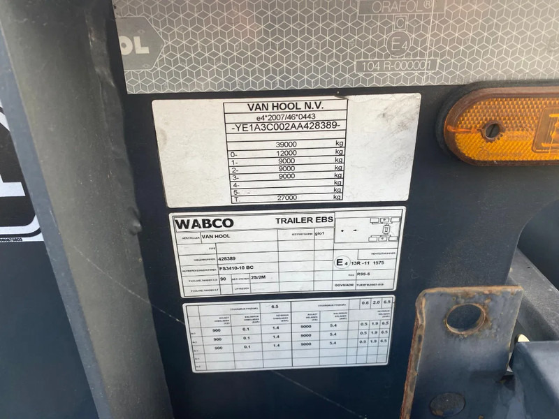 Kontejnerska polprikolica/ Polprikolica z zamenljivim tovoriščem Van Hool Tank Chassis / ADR / BPW + DISC / 20-30 FT: slika 8