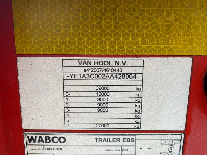 Kontejnerska polprikolica/ Polprikolica z zamenljivim tovoriščem Van Hool Tank chassis / ADR / BPW + DISC / 20-30 FT: slika 9