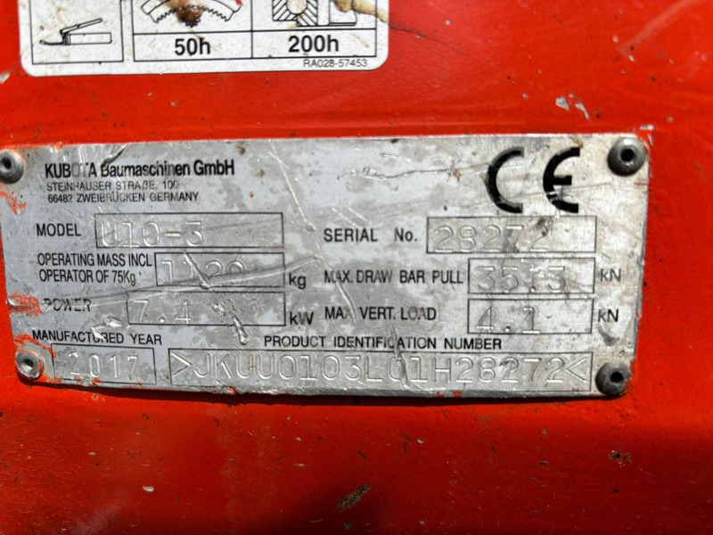 Kubota U 10-3 G - Mini bager: slika 5 Kubota U 10-3 G - Mini bager: slika 5