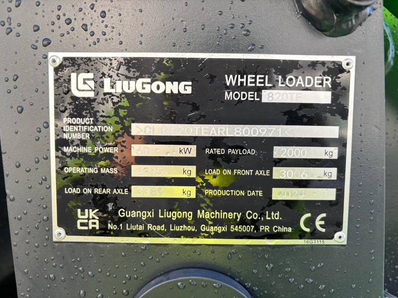 LIUGONG 820 TE Electric - Kolesni nakladalec: slika 5 LIUGONG 820 TE Electric - Kolesni nakladalec: slika 5