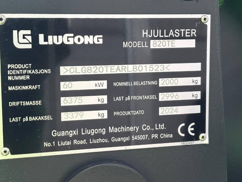 LIUGONG 820 TE Electric - Kolesni nakladalec: slika 5 LIUGONG 820 TE Electric - Kolesni nakladalec: slika 5