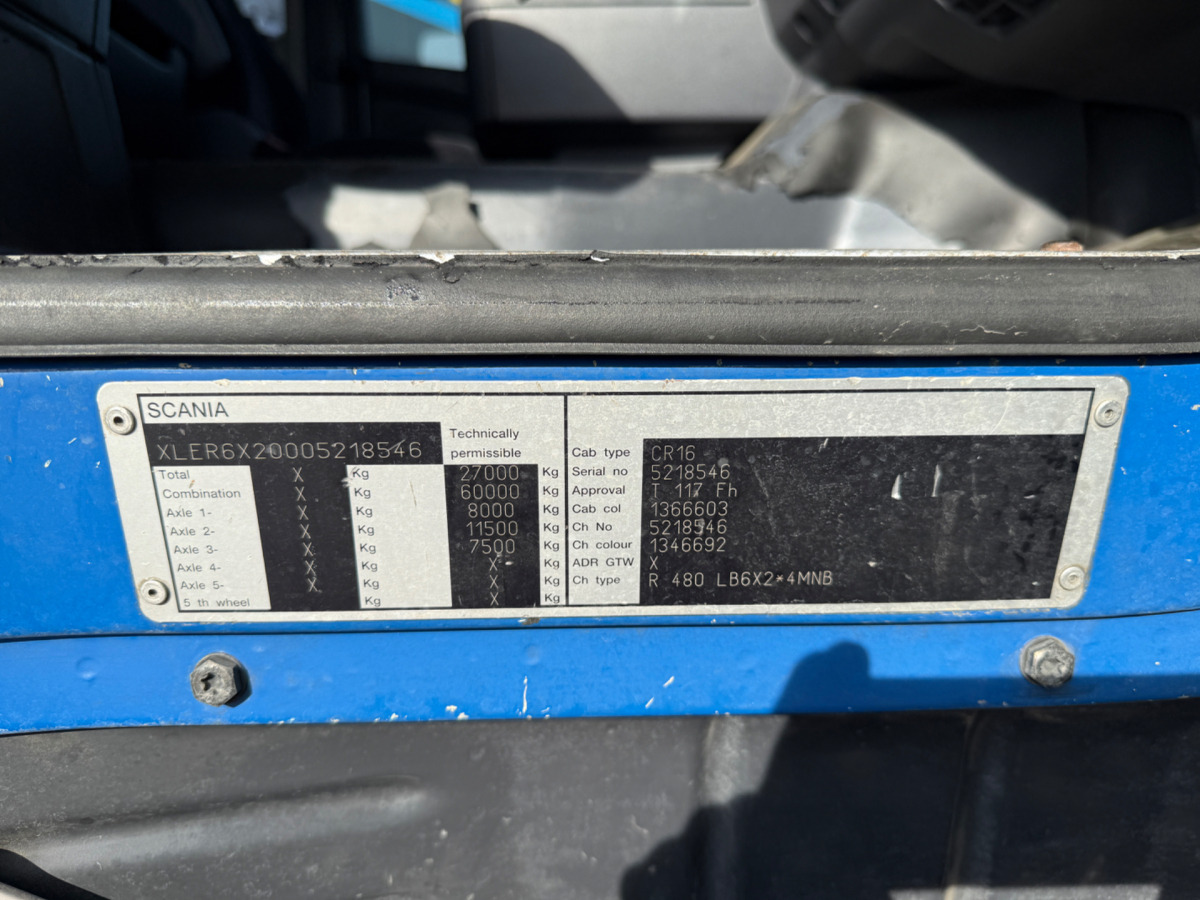 SCANIA R480 6x2 Alu lizing SCANIA R480 6x2 Alu: slika 18