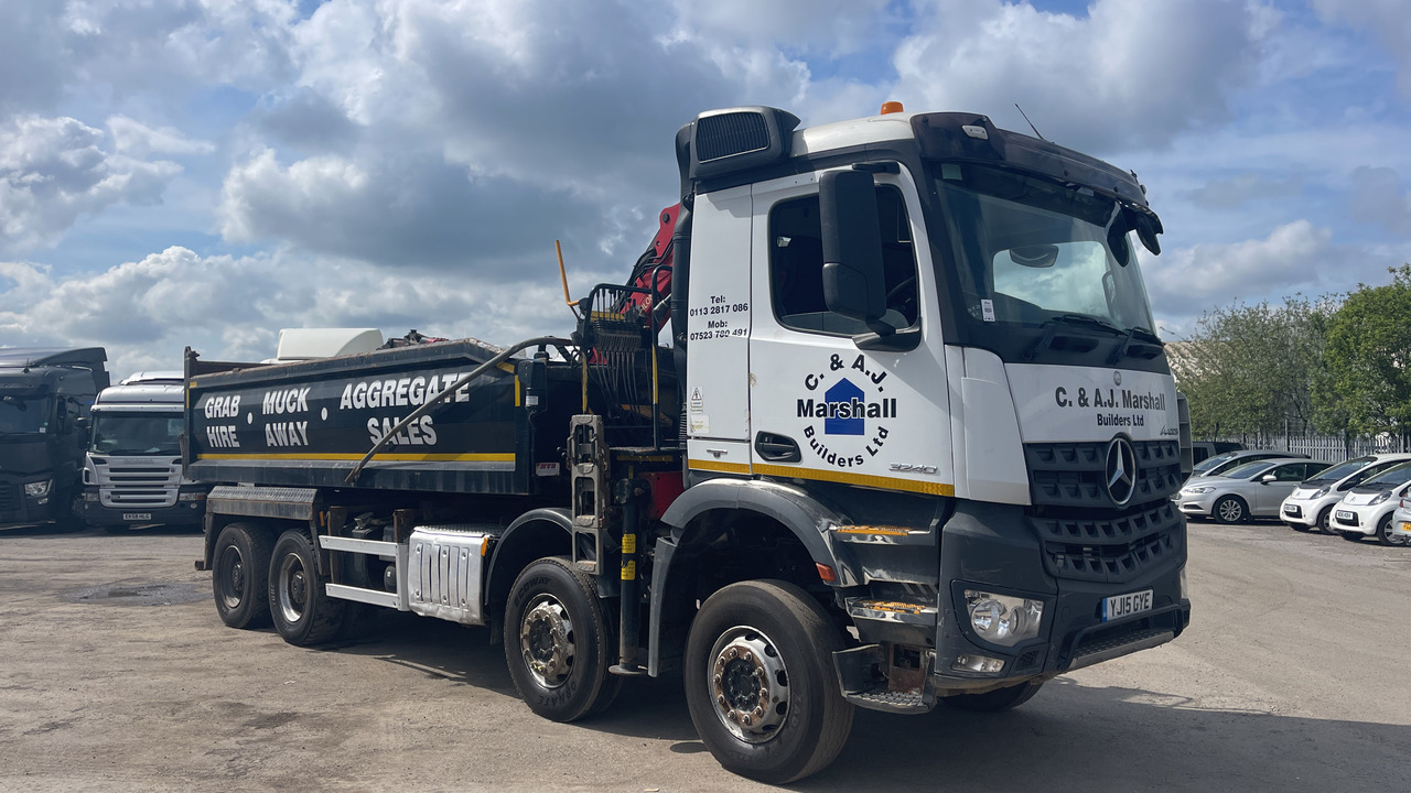 MERCEDES-BENZ AROCS  3240 - Tovornjak prekucnik, Tovornjak z dvigalom: slika 1 MERCEDES-BENZ AROCS  3240 - Tovornjak prekucnik, Tovornjak z dvigalom: slika 1