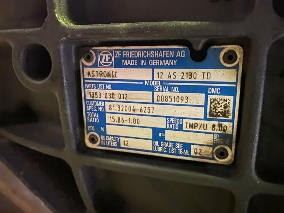 MAN TGX, TGS Getriebe ZF ASTRONIC 12 AS 2130 TD, 81.32004-6257 - Menjalnik za Tovornjak: slika 4 MAN TGX, TGS Getriebe ZF ASTRONIC 12 AS 2130 TD, 81.32004-6257 - Menjalnik za Tovornjak: slika 4