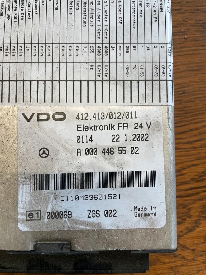 Mercedes Atego VDO Elektronik FR Steuergerät A 000 446 55 02 - ECU za Tovornjak: slika 2 Mercedes Atego VDO Elektronik FR Steuergerät A 000 446 55 02 - ECU za Tovornjak: slika 2