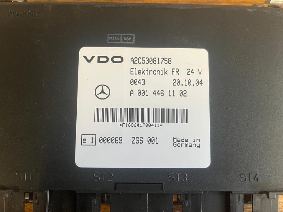 Mercedes-Benz VDO Elektronik FR Steuergerät A0014461102 - ECU za Tovornjak: slika 3 Mercedes-Benz VDO Elektronik FR Steuergerät A0014461102 - ECU za Tovornjak: slika 3