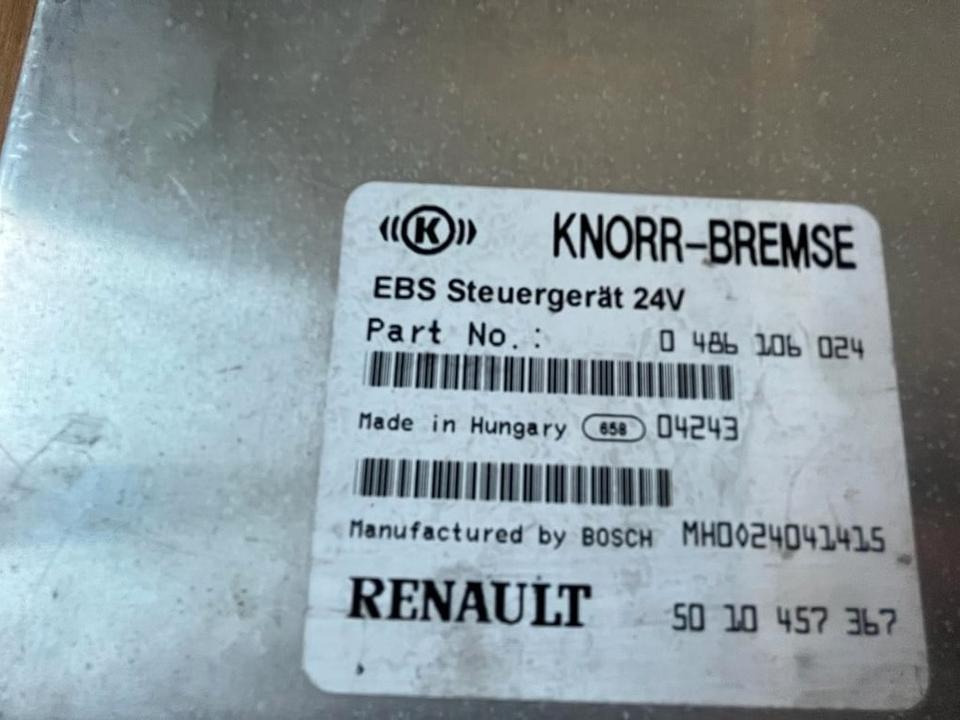 RENAULT KNORR-BREMSE EBS 0486106024 Steuergerät 50 10 457 367 - ECU za Tovornjak: slika 3 RENAULT KNORR-BREMSE EBS 0486106024 Steuergerät 50 10 457 367 - ECU za Tovornjak: slika 3