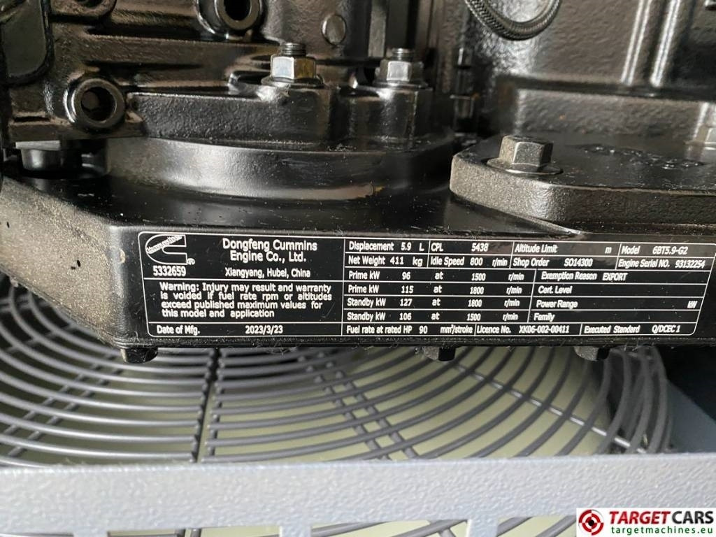 Nov Generator Atlas Copco QES100 Diesel 100KVA Generator 400/230V Unused: slika 13