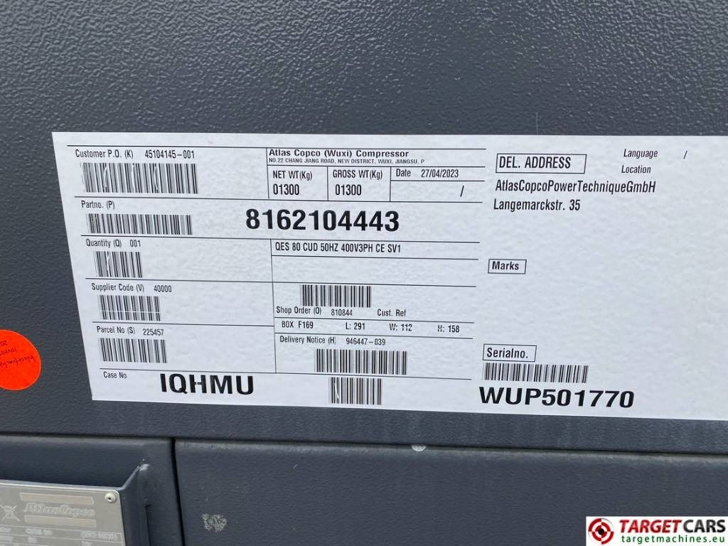 Atlas Copco QES80 Diesel 90KVA Generator 400/230V New Unused  lizing Atlas Copco QES80 Diesel 90KVA Generator 400/230V New Unused: slika 13
