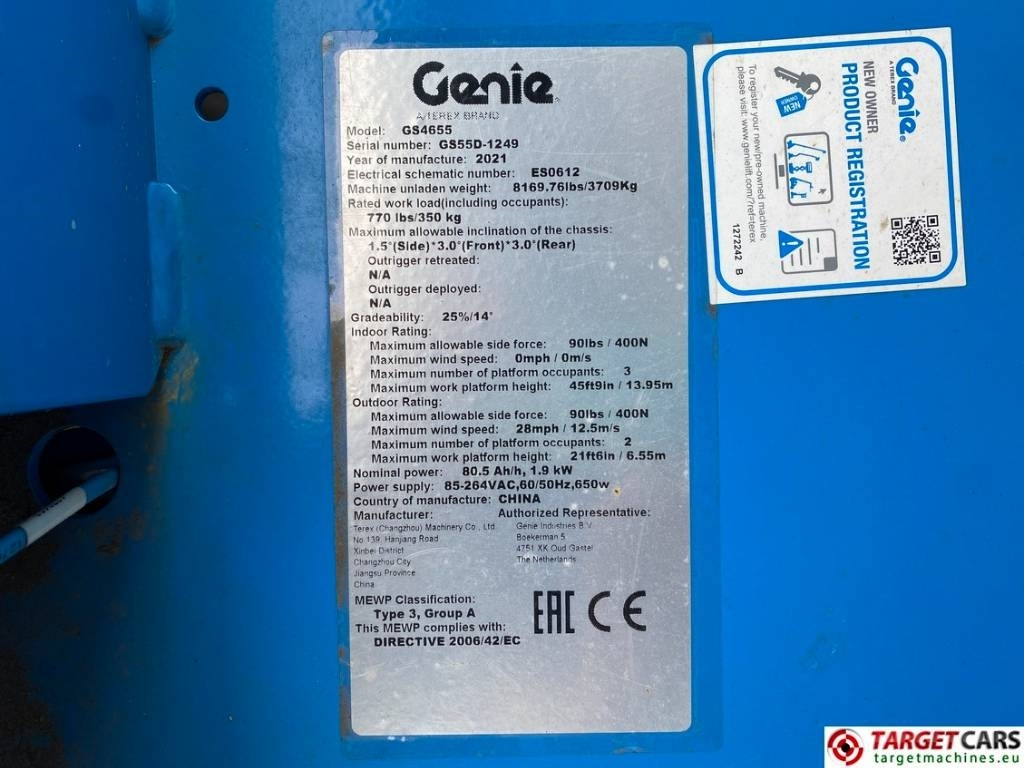 Genie GS-4655 Electric E-Drive Scissor Work Lift 1595cm  lizing Genie GS-4655 Electric E-Drive Scissor Work Lift 1595cm: slika 10