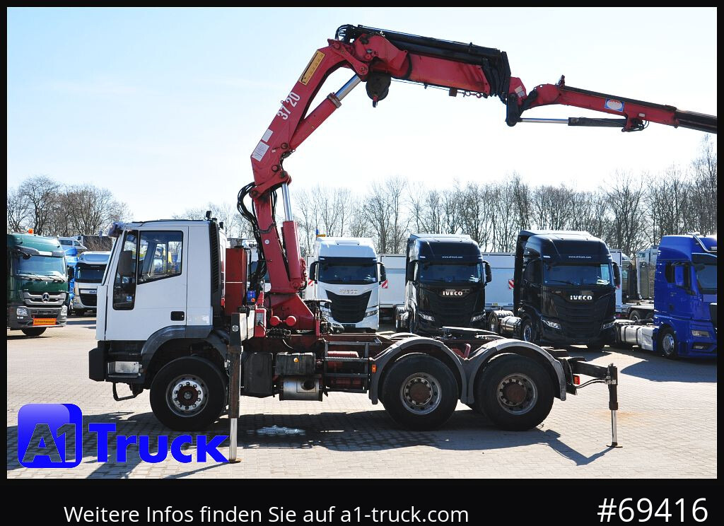 Tovornjak z dvigalom IVECO 420 6x4, HMF3722 Jib Funk Seilwinde,: slika 11