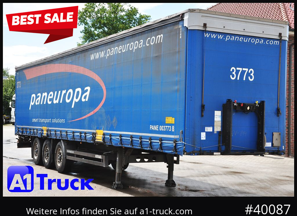 KOEGEL S 24 Tautliner, Code XL, BPW, - Polprikolica s ponjavo: slika 1 KOEGEL S 24 Tautliner, Code XL, BPW, - Polprikolica s ponjavo: slika 1