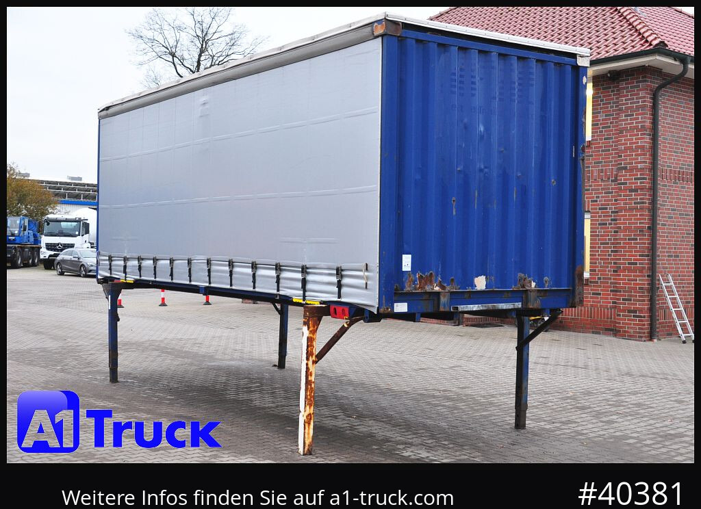 KRONE Wechselbrücke 7,45 neue Plane, Bordwand - Zamenljivo tovorišče s ponjavo: slika 1 KRONE Wechselbrücke 7,45 neue Plane, Bordwand - Zamenljivo tovorišče s ponjavo: slika 1