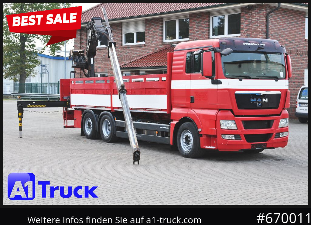 MAN TGX 26.400, Hiab Kran, Lenk-Liftachse, - Tovornjak s kesonom, Tovornjak z dvigalom: slika 1 MAN TGX 26.400, Hiab Kran, Lenk-Liftachse, - Tovornjak s kesonom, Tovornjak z dvigalom: slika 1