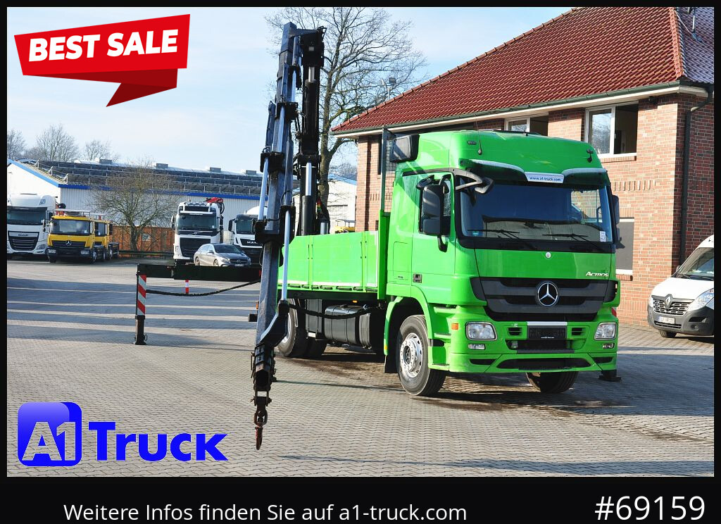 MERCEDES-BENZ Actros 1844 MP3, Kran MKG 291 HP 5+3 Funk, TÜV 06/2026 - Tovornjak z dvigalom: slika 1 MERCEDES-BENZ Actros 1844 MP3, Kran MKG 291 HP 5+3 Funk, TÜV 06/2026 - Tovornjak z dvigalom: slika 1