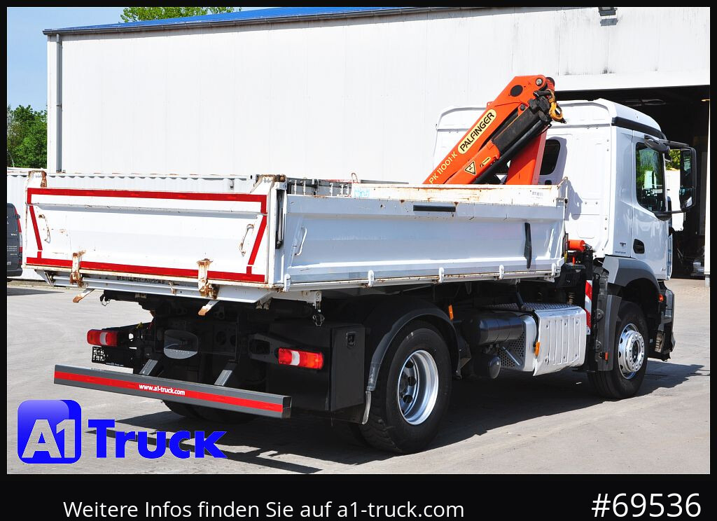 Tovornjak z dvigalom MERCEDES-BENZ Arocs 1830, Kipper + Kran,Palfinger, Funk,: slika 9
