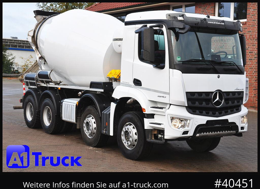 MERCEDES-BENZ Arocs 3240, Liebherr HTM 905 9m³, - Avtomešalec: slika 1 MERCEDES-BENZ Arocs 3240, Liebherr HTM 905 9m³, - Avtomešalec: slika 1