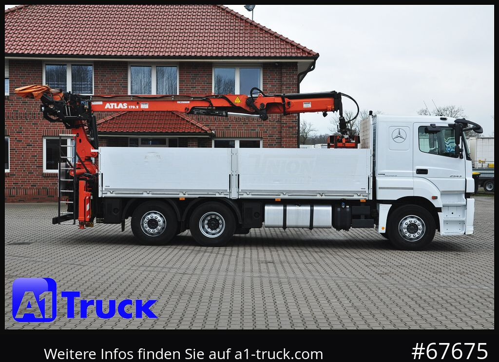 Tovornjak z dvigalom, Tovornjak s kesonom MERCEDES-BENZ Axor 2543,  Atlas 170.2  Kran, Lift-Lenkachse,: slika 7