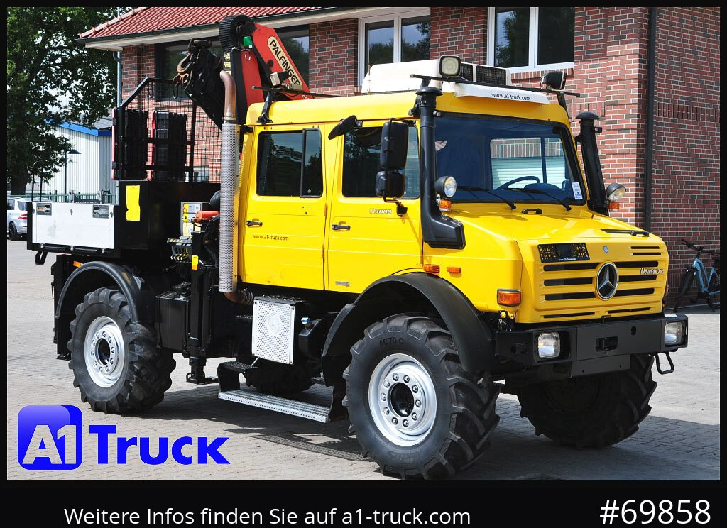 MERCEDES-BENZ Unimog U 5000 437/45 Kran Doka 6 Sitze - Tovornjak z dvigalom: slika 1 MERCEDES-BENZ Unimog U 5000 437/45 Kran Doka 6 Sitze - Tovornjak z dvigalom: slika 1