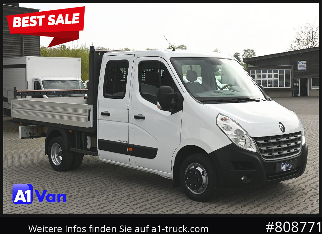 RENAULT Master Pritsche Doka, AHK 3,5Tonnen , Klima, Luftfederung - Dostavno vozilo s kesonom: slika 1 RENAULT Master Pritsche Doka, AHK 3,5Tonnen , Klima, Luftfederung - Dostavno vozilo s kesonom: slika 1