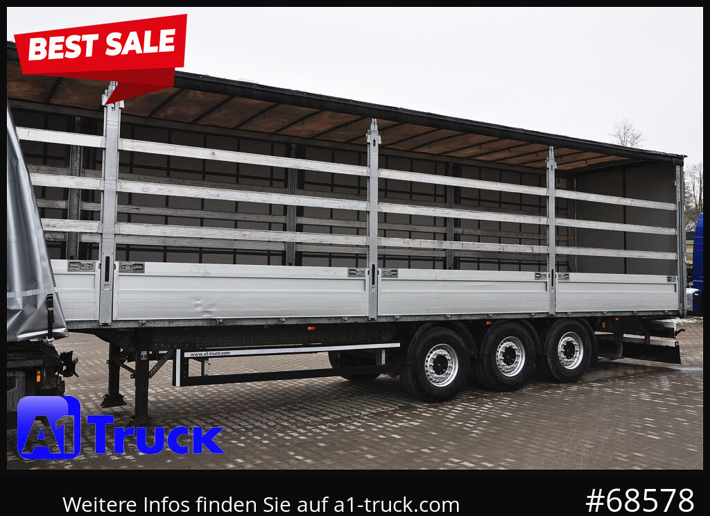 SCHMITZ SCS, Bordwandsider, Steckrungen, Liftachse, verzinkt - Polprikolica s ponjavo: slika 1 SCHMITZ SCS, Bordwandsider, Steckrungen, Liftachse, verzinkt - Polprikolica s ponjavo: slika 1