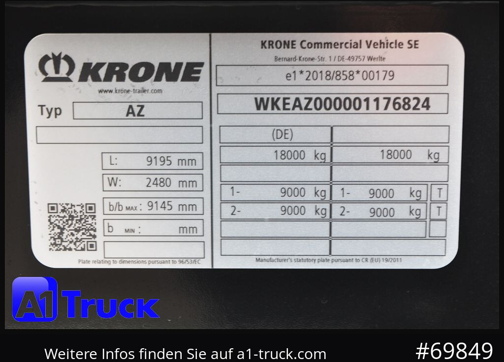 Tovornjak KRONE Standard BDF Anhänger, NEU ohne Zulassung, sofort: slika 8