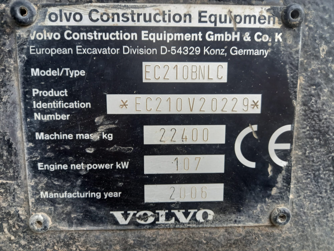 VOLVO EC210B NLC Escavatore cingolato usato in buone condizioni. - Bager goseničar: slika 5 VOLVO EC210B NLC Escavatore cingolato usato in buone condizioni. - Bager goseničar: slika 5