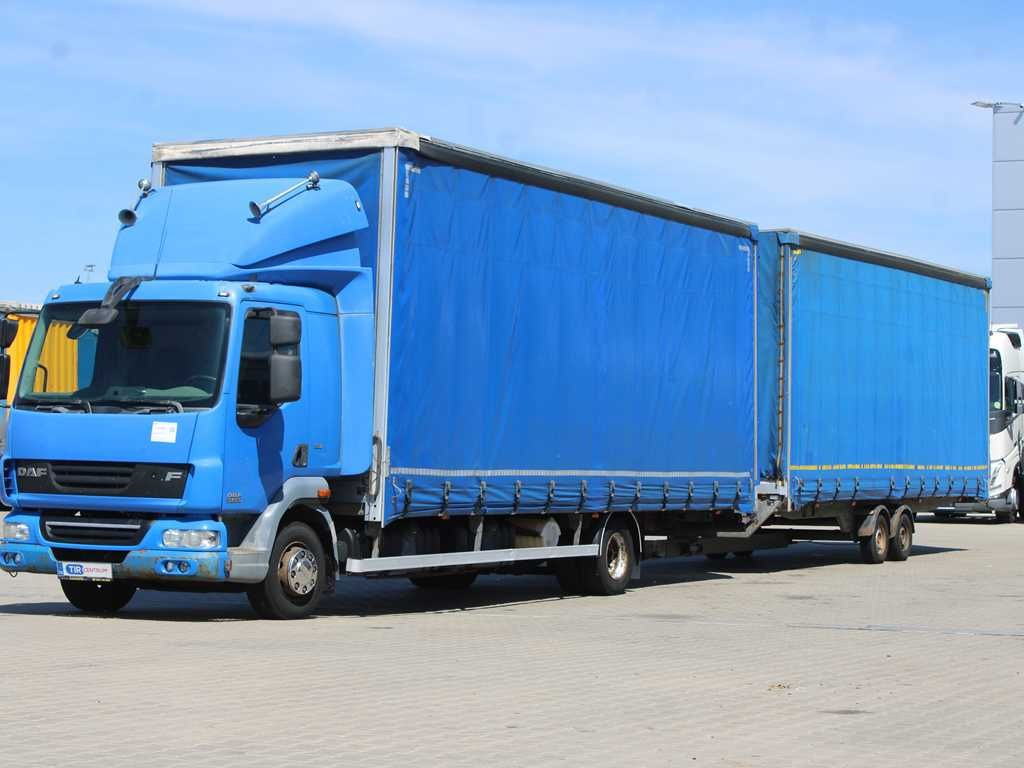 DAF FA LF 45, EURO 5, PNEU 80% + TRAILER AGADOS - Tovornjak s ponjavo: slika 1 DAF FA LF 45, EURO 5, PNEU 80% + TRAILER AGADOS - Tovornjak s ponjavo: slika 1