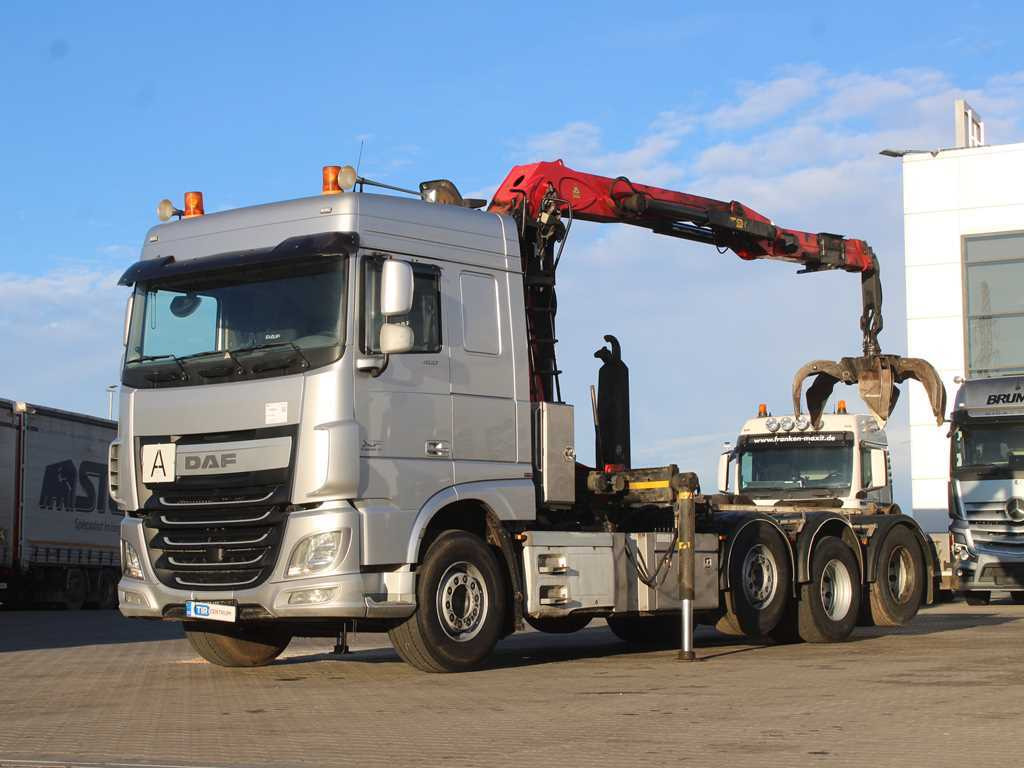DAF XF 460, EURO 6, 8X2, 2X LIFT AXLE, PALFINGER S260Z96 - Kotalni prekucni tovornjak, Tovornjak z dvigalom: slika 1 DAF XF 460, EURO 6, 8X2, 2X LIFT AXLE, PALFINGER S260Z96 - Kotalni prekucni tovornjak, Tovornjak z dvigalom: slika 1