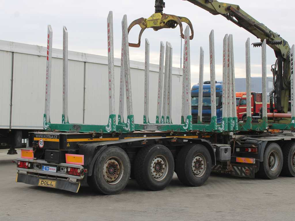 DOLL H3S-14H9, SAF AXLES, 2X LIFT AXLE, EXTENSION - Polprikolica za prevoz lesa: slika 4 DOLL H3S-14H9, SAF AXLES, 2X LIFT AXLE, EXTENSION - Polprikolica za prevoz lesa: slika 4