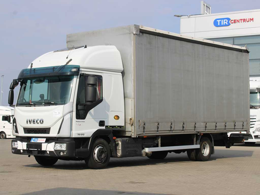 Iveco EUROCARGO 75E210, EURO 6, PNEU 80% - Tovornjak s ponjavo: slika 1 Iveco EUROCARGO 75E210, EURO 6, PNEU 80% - Tovornjak s ponjavo: slika 1