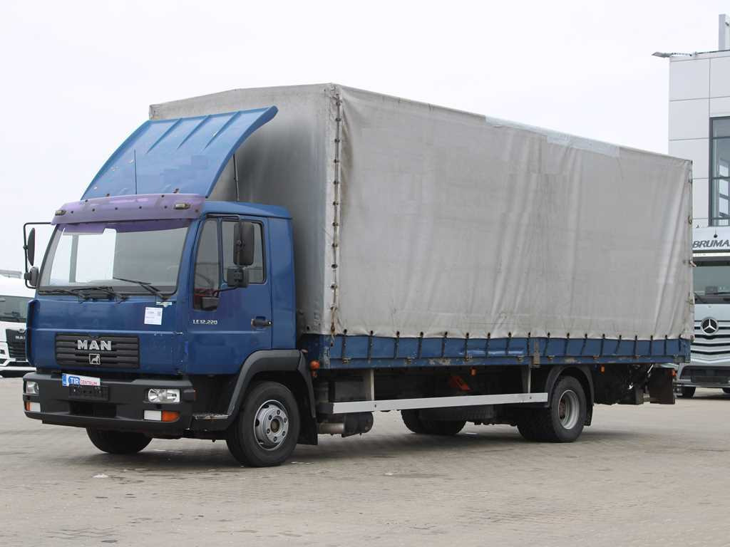 MAN LE 12.220, EURO 6, HYDRAULIC FRONT, TIRES 80% - Tovornjak s ponjavo: slika 1 MAN LE 12.220, EURO 6, HYDRAULIC FRONT, TIRES 80% - Tovornjak s ponjavo: slika 1