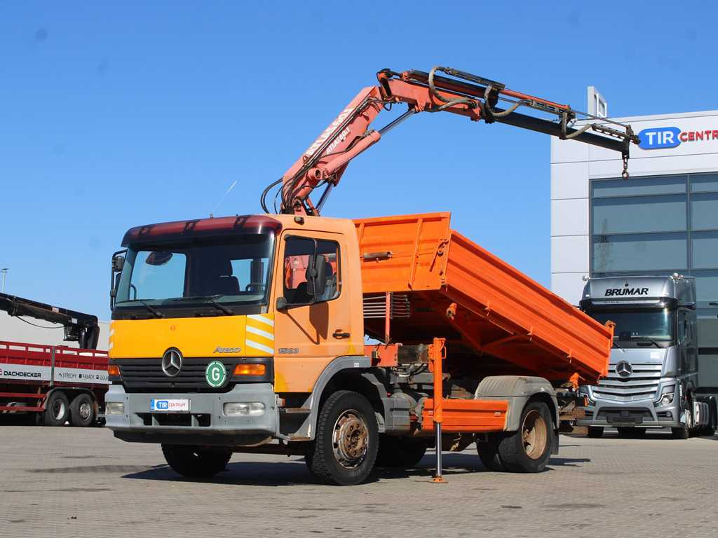 Mercedes-Benz Atego 1523, HYDRAULIC ARM ATLAS 60.1, THREE-SIDED - Tovornjak prekucnik, Tovornjak z dvigalom: slika 1 Mercedes-Benz Atego 1523, HYDRAULIC ARM ATLAS 60.1, THREE-SIDED - Tovornjak prekucnik, Tovornjak z dvigalom: slika 1