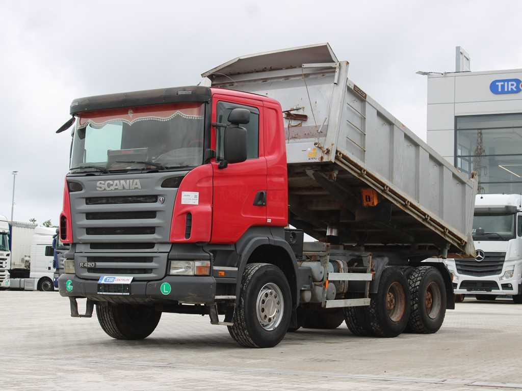 Scania R 420 CB 6X4 , THREE SIDED, EURO 4, RETARDER, 13m³ - Tovornjak prekucnik: slika 1 Scania R 420 CB 6X4 , THREE SIDED, EURO 4, RETARDER, 13m³ - Tovornjak prekucnik: slika 1