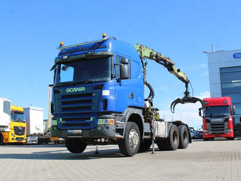 Scania R420, 6x4, EURO 3, HYDRAULIC ARM LOGLIFT F135ZT94A, LIGHTS - Vlačilec: slika 1 Scania R420, 6x4, EURO 3, HYDRAULIC ARM LOGLIFT F135ZT94A, LIGHTS - Vlačilec: slika 1