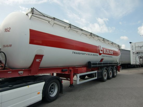 Feldbinder KIP 63.3 Siloauflieger, SAF-Achsen, Alu-Felgen, - Silos cisterna: slika 1 Feldbinder KIP 63.3 Siloauflieger, SAF-Achsen, Alu-Felgen, - Silos cisterna: slika 1