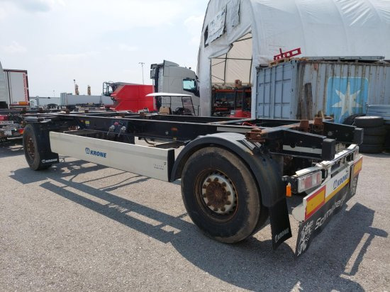 Krone AZ 18, Standard-Lafette Krone-Achsen, - Kontejnerska prikolica/ Prikolica z zamenljivim tovoriščem: slika 4 Krone AZ 18, Standard-Lafette Krone-Achsen, - Kontejnerska prikolica/ Prikolica z zamenljivim tovoriščem: slika 4