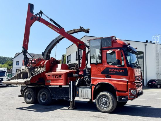 Lesni sekalnik, Tovornjak Mercedes-Benz ACTROS 6x4 DONAR 5810K ? Hack-LKW / Mobilhacker | TCS Umwelttechnik: slika 11
