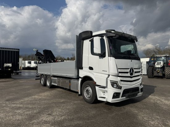 Mercedes-Benz Actros 2653, Retarder, Pritsche, Hiab Hipro 232 ES5 - Tovornjak s kesonom, Tovornjak z dvigalom: slika 1 Mercedes-Benz Actros 2653, Retarder, Pritsche, Hiab Hipro 232 ES5 - Tovornjak s kesonom, Tovornjak z dvigalom: slika 1